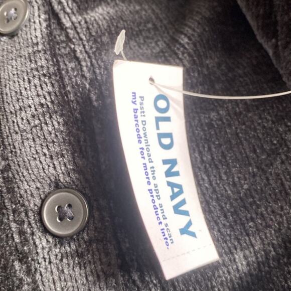 Old Navy Black Cozy Chenille Button-
Down Top - Picture 7 of 10